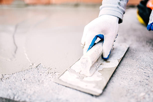 Concrete walkway installation in Powell, WY